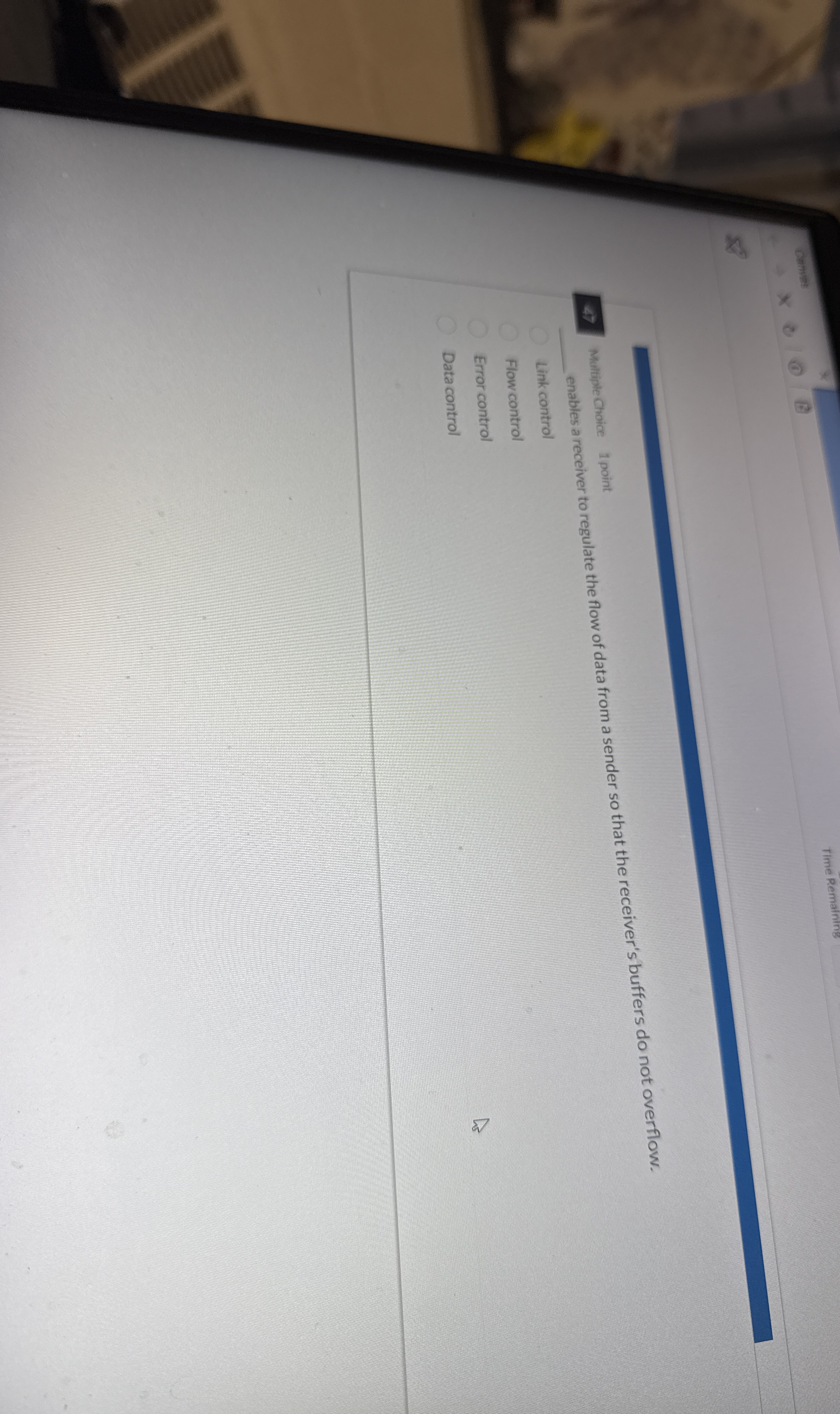 enables a receiver to regulate the flow of data