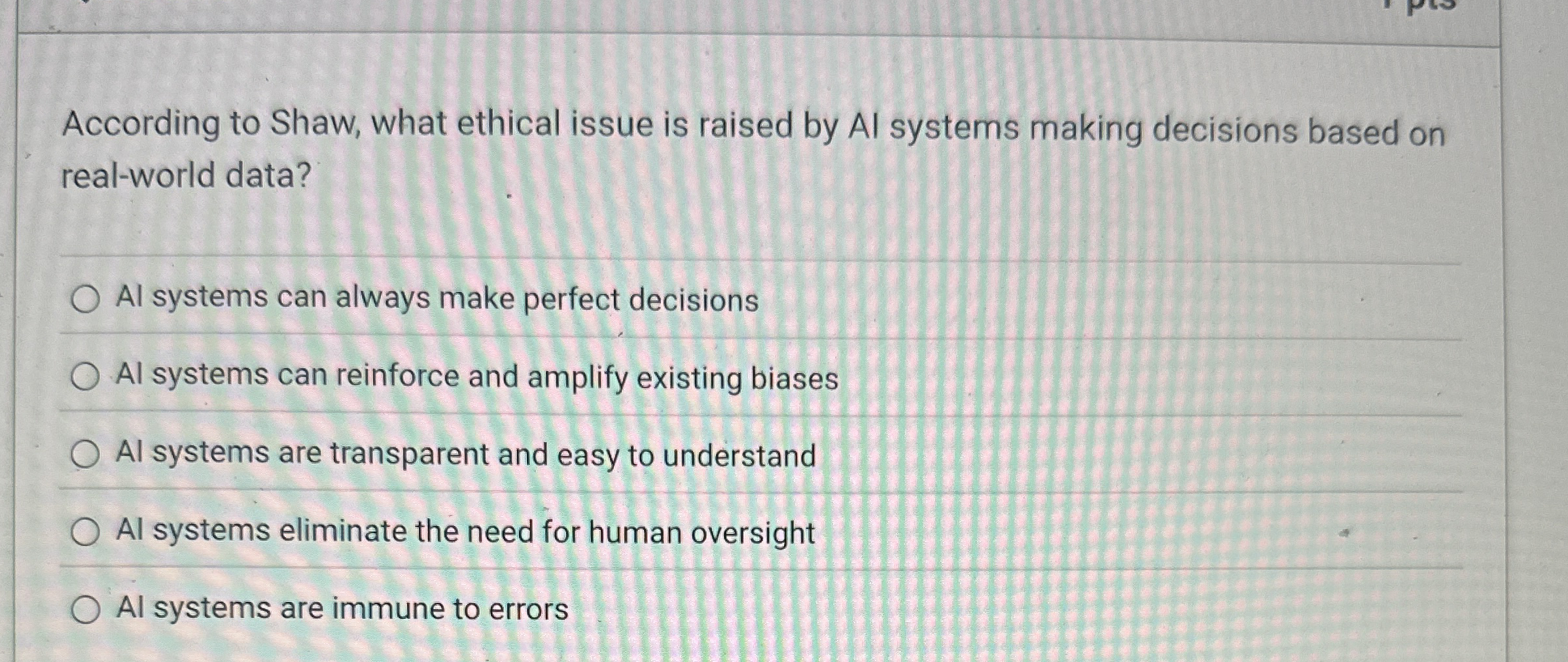 According to Shaw, what ethical issue is raised