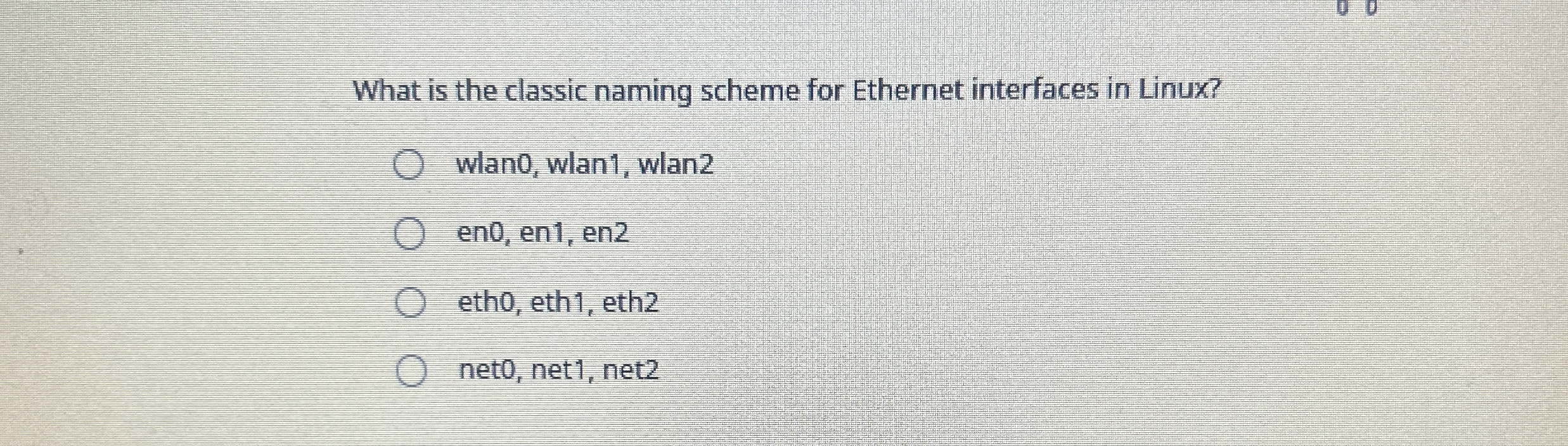 What is the classic naming scheme for Ethernet