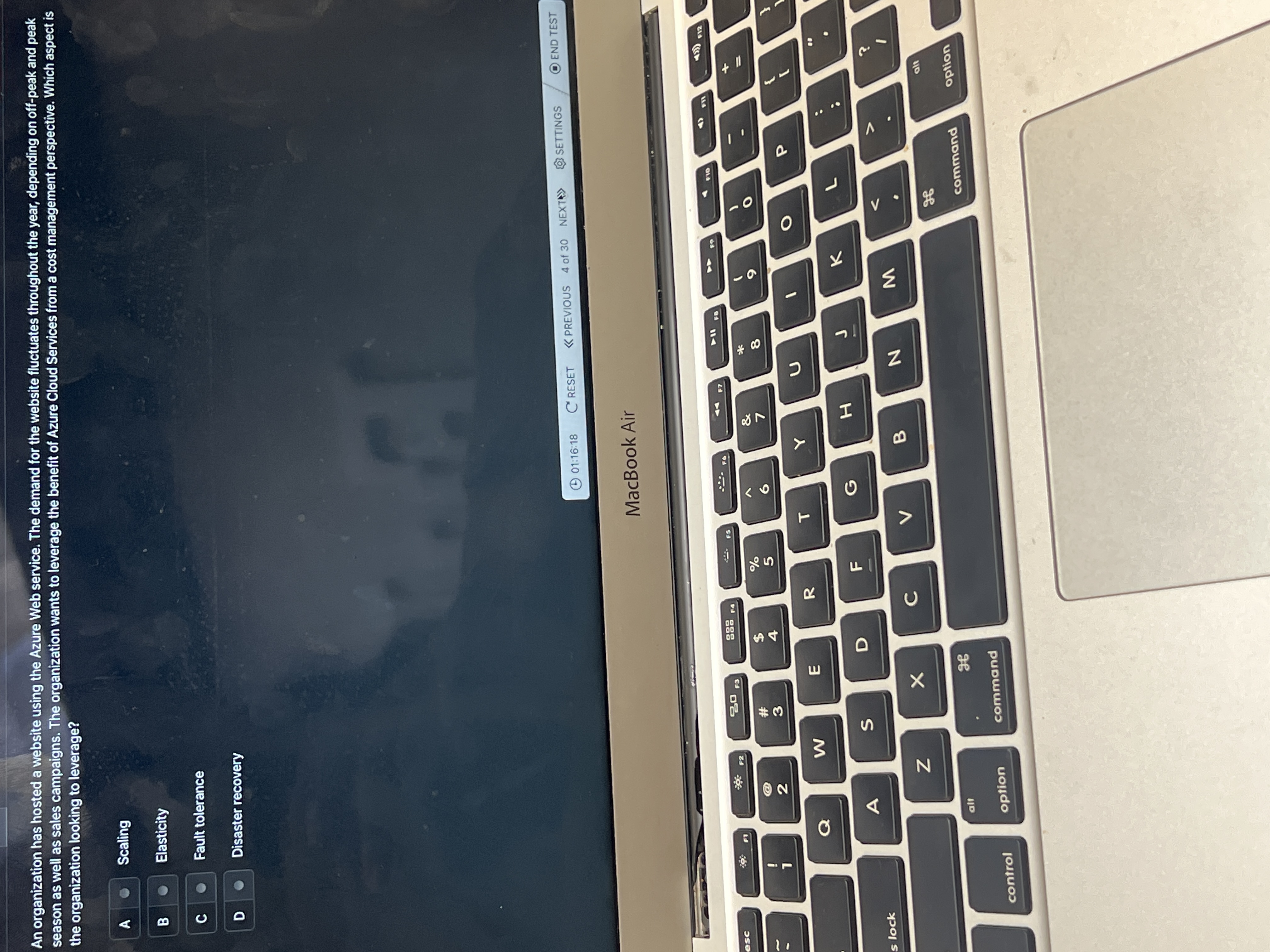 An organization has hosted a website using the