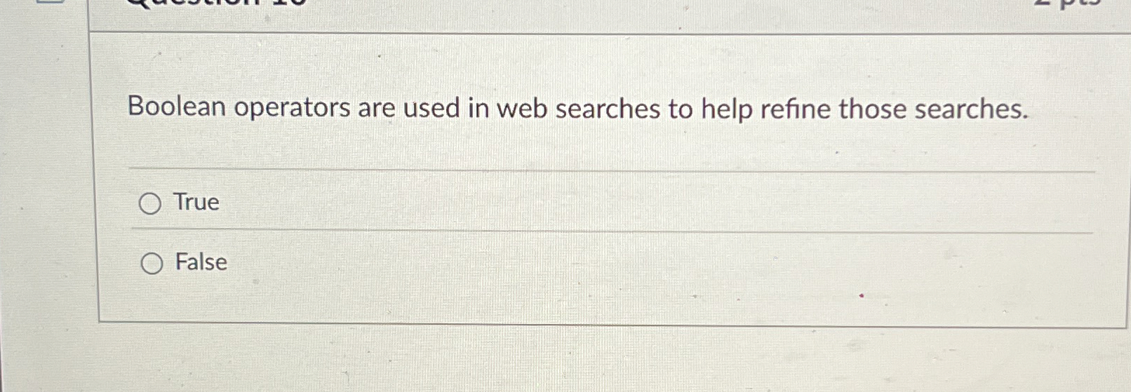 Boolean operators are used in web searches to