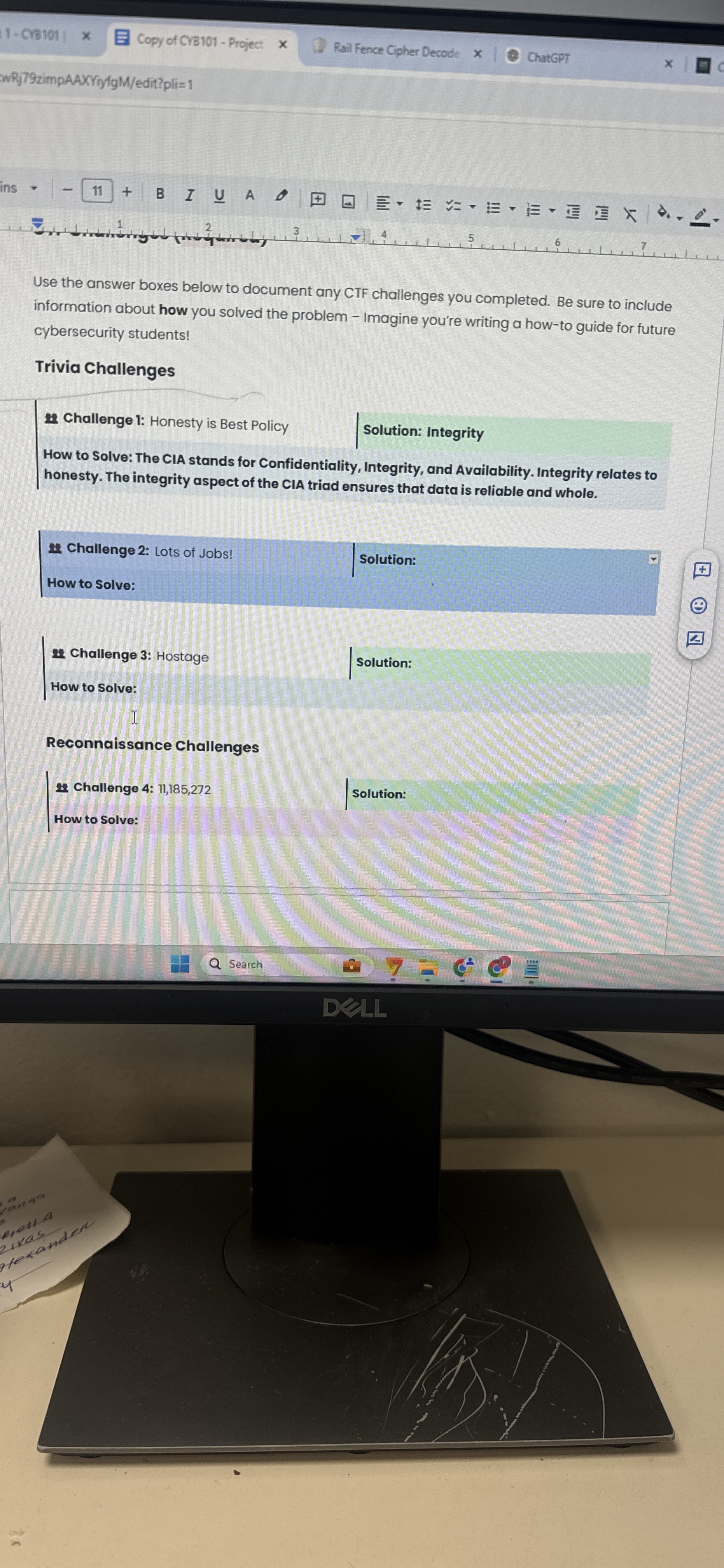 Use the answer boxes below to document any CTF