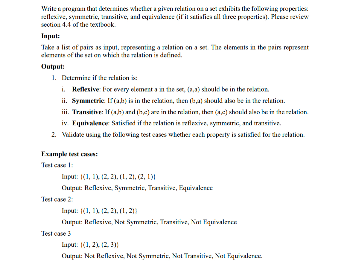 Write a program that determines whether a given