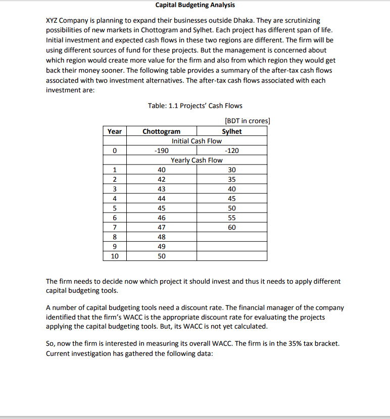 " Solve the problem by using both excel and