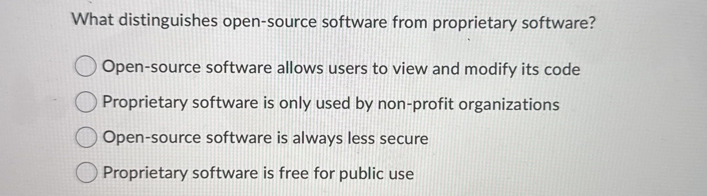 What distinguishes open - source software from
