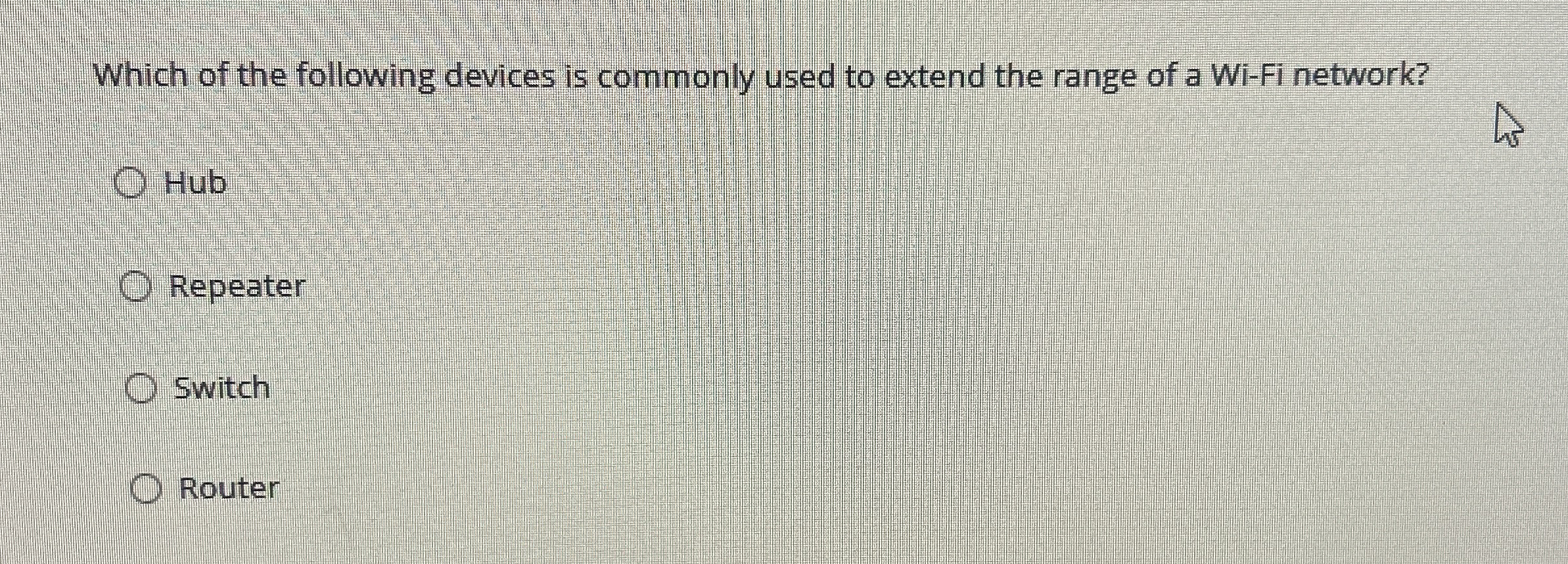 Which of the following devices is commonly used