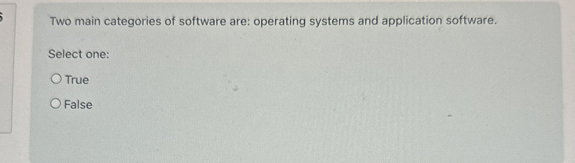Two main categories of software are: operating