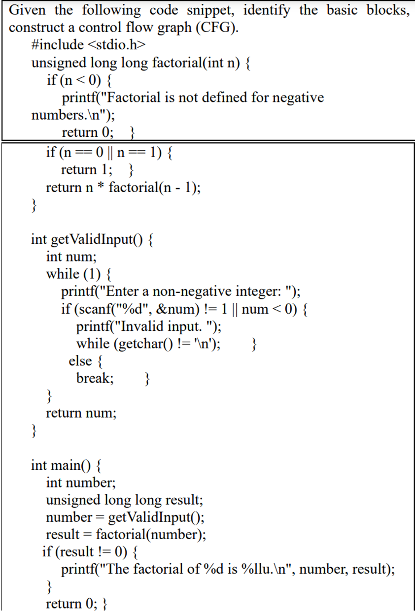 ` ` ` Given the following code snippet, identify