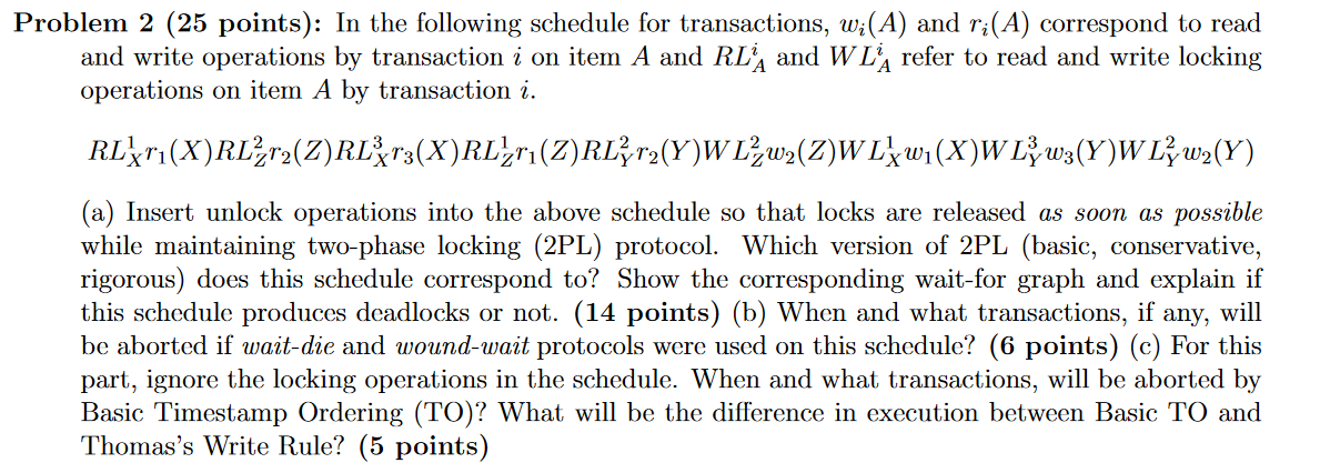 Problem 2 ( 2 5 points ) : In the following