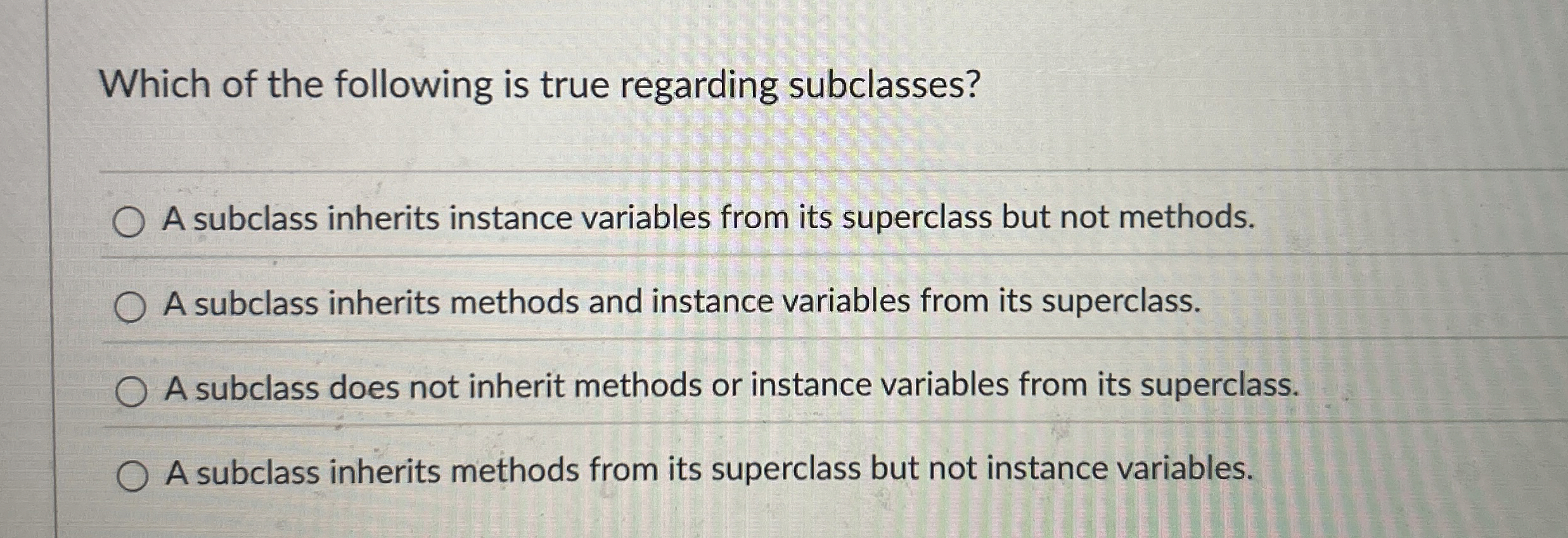 Which of the following is true regarding