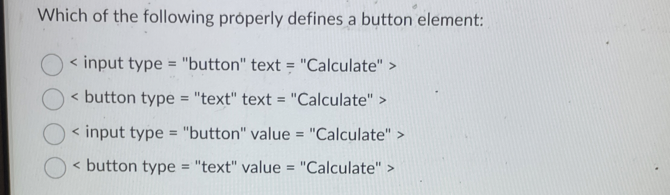 Which of the following properly defines a button