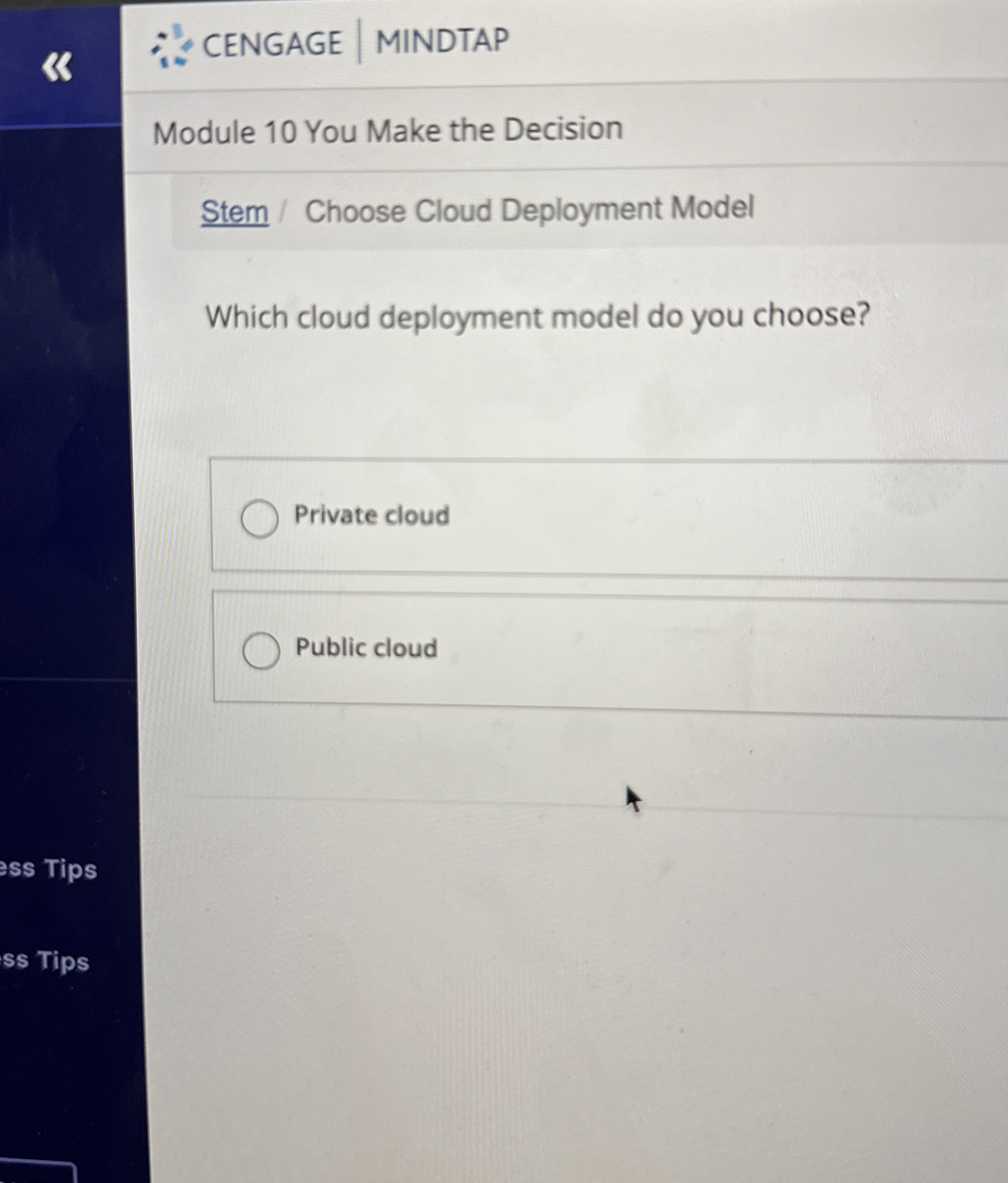 Module 1 0 You Make the Decision Stem / Choose