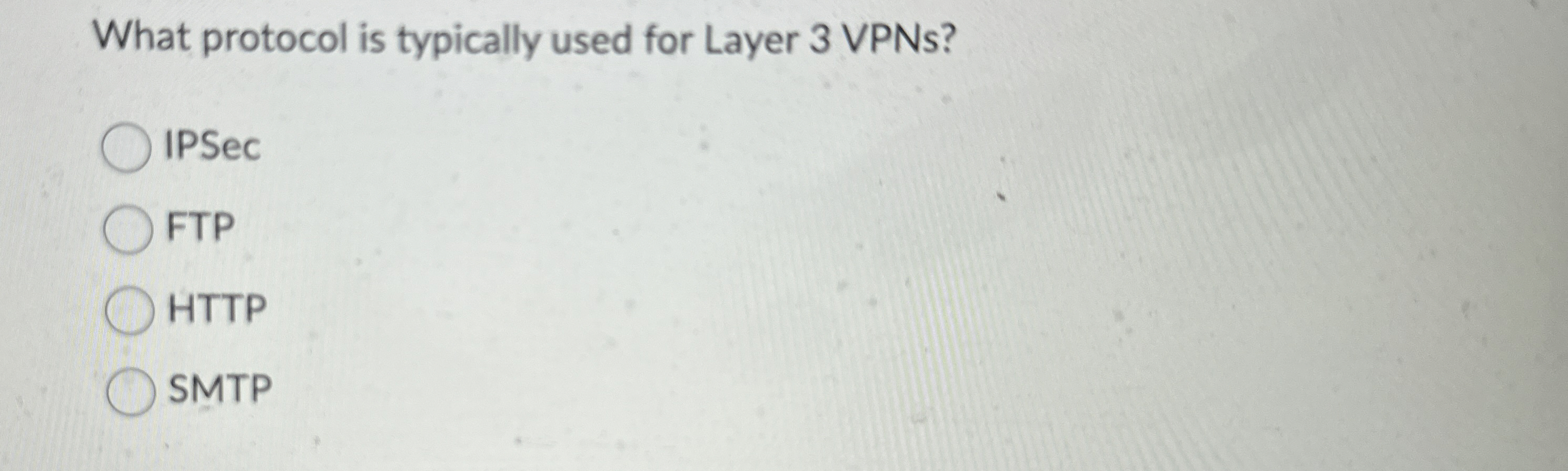 What protocol is typically used for Layer 3 VPNs