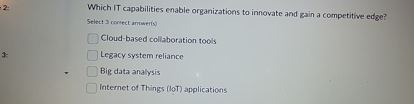 2 Which IT capabilities enable organizations to