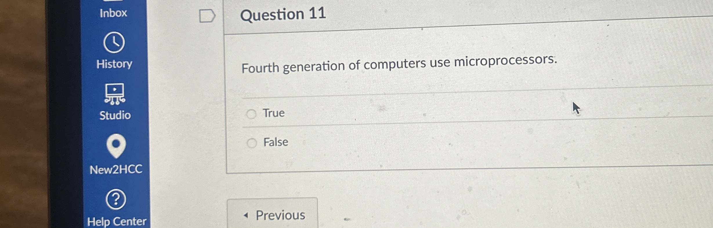 Question 1 1 Fourth generation of computers use