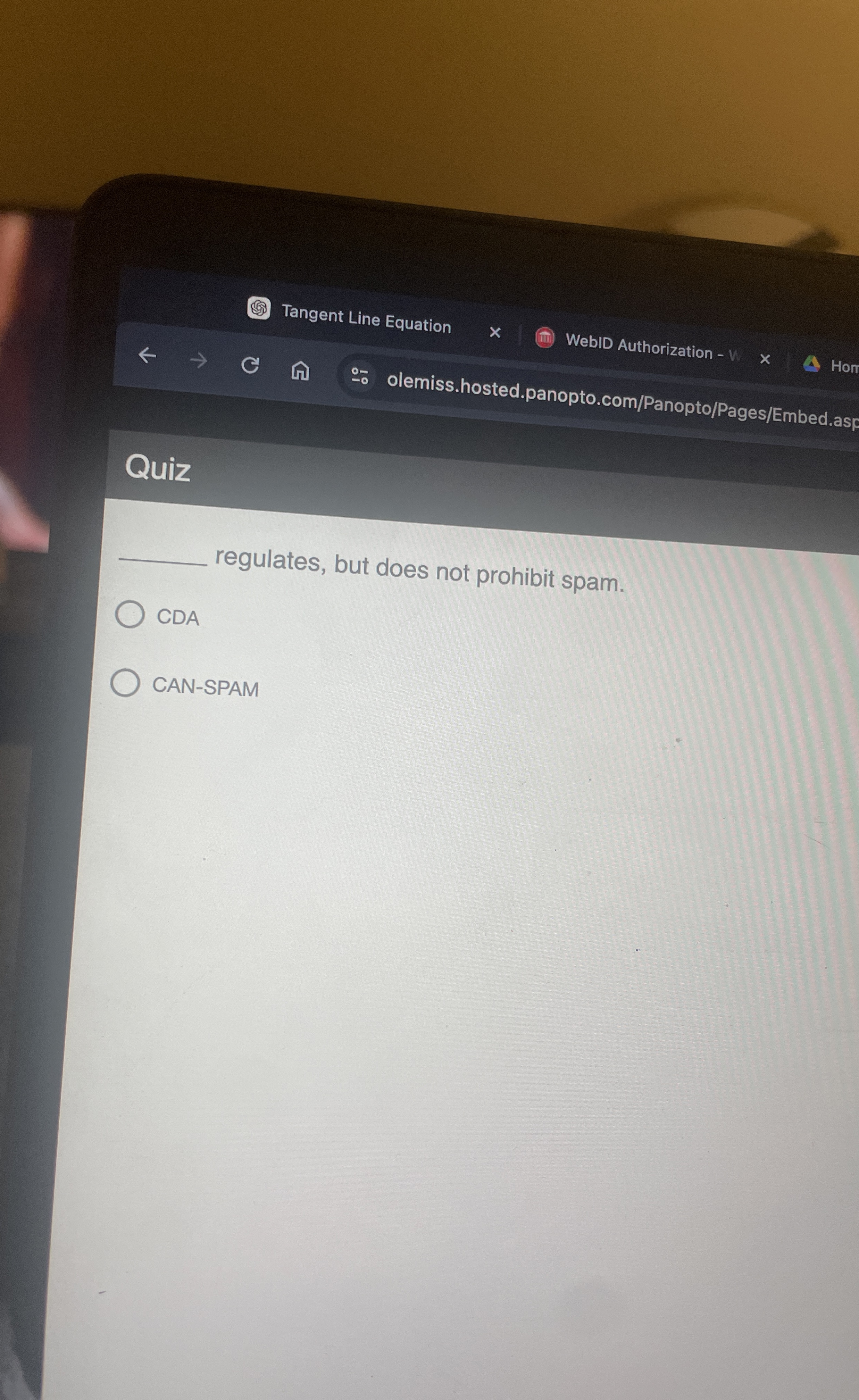 regulates, but does not prohibit spam. CDA CAN -