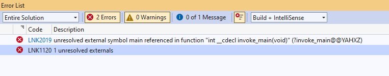Severity Code Description Project File Line