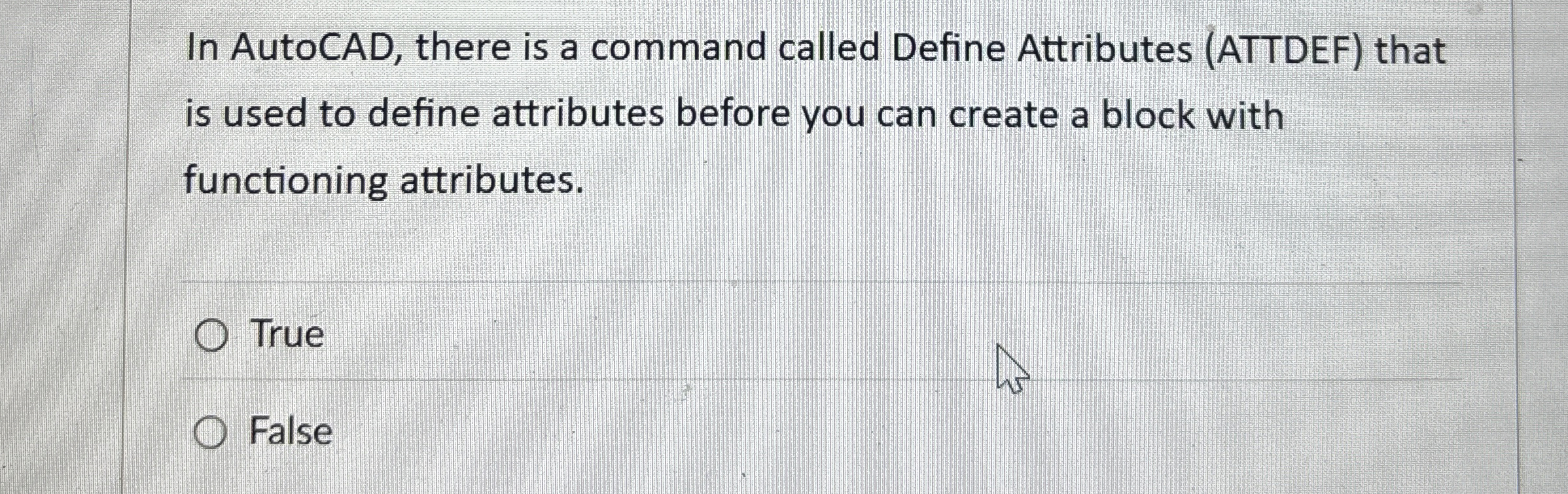 In AutoCAD, there is a command called Define