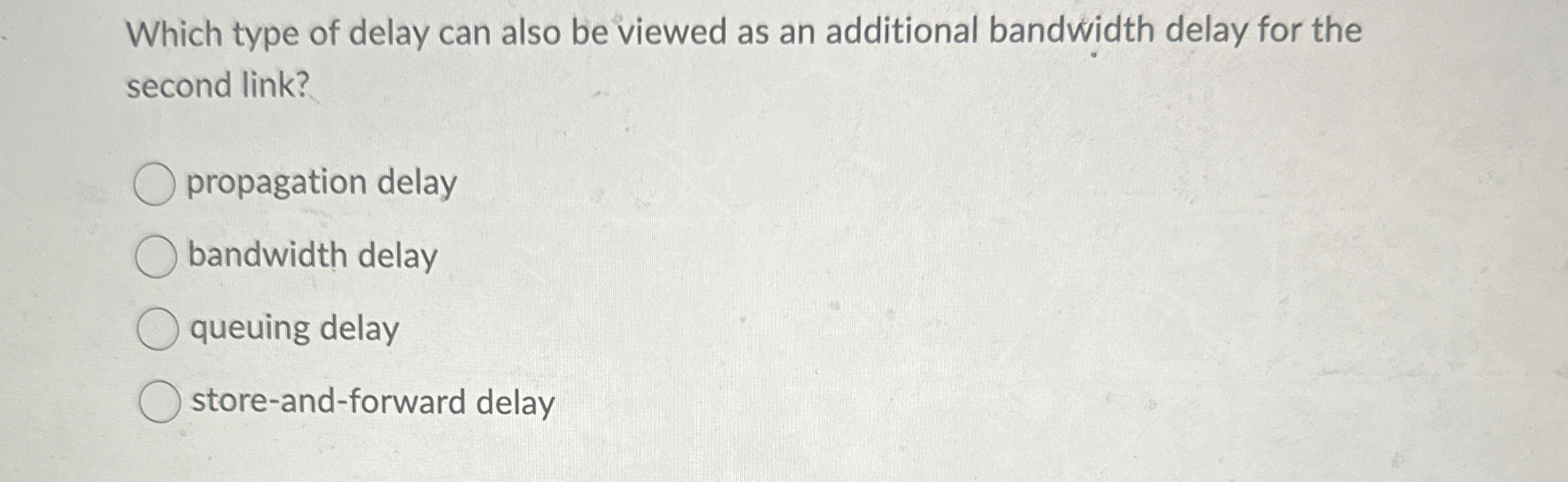 Which type of delay can also be viewed as an