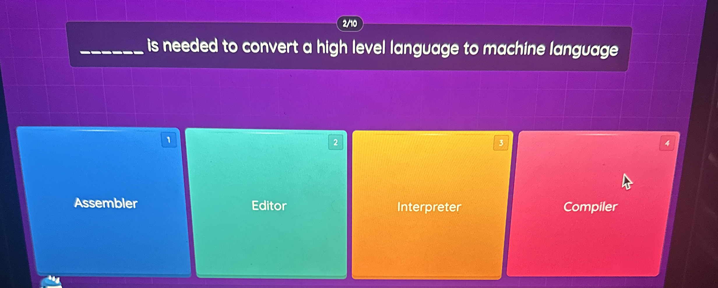 is needed to convert a high level language to