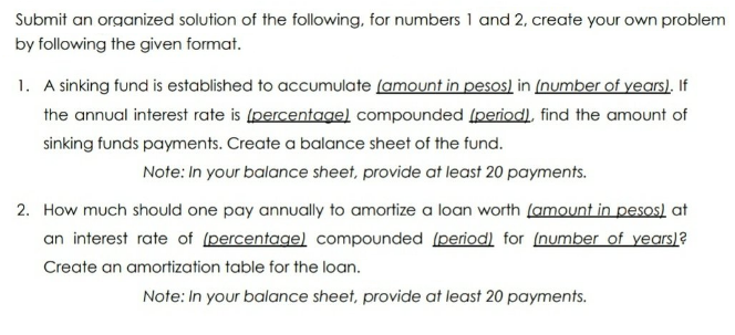 Help me make a balance sheet for the following: