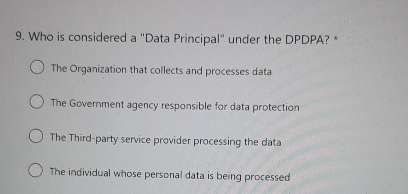 Who is considered a "Data Principal" under the