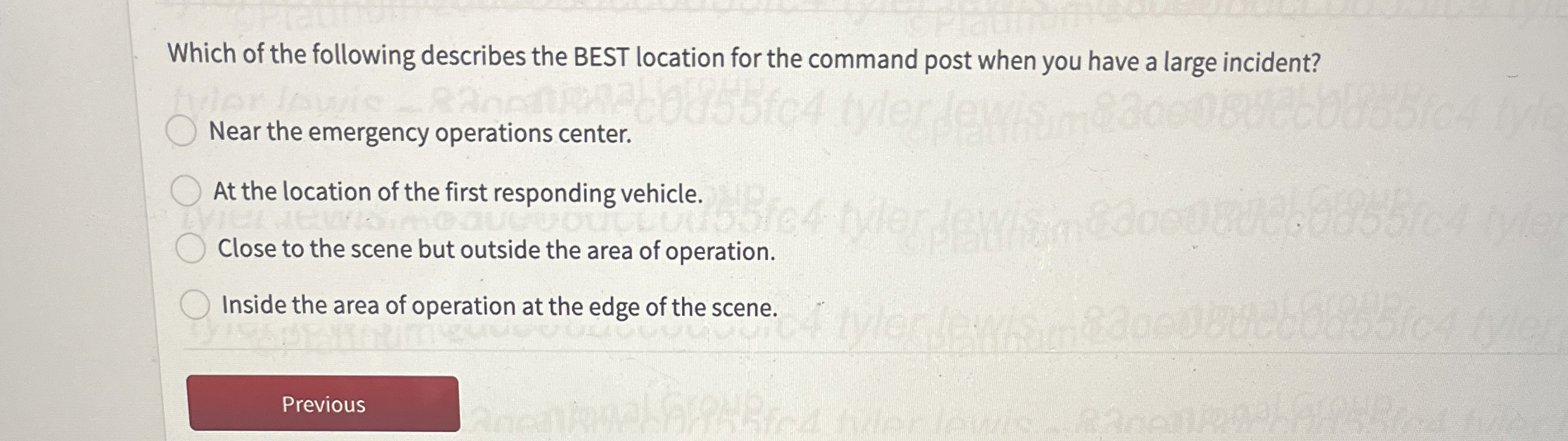 Which of the following describes the BEST