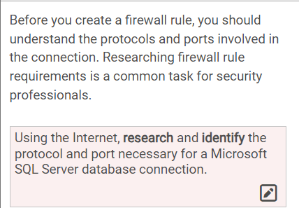 Before you create a firewall rule, you should