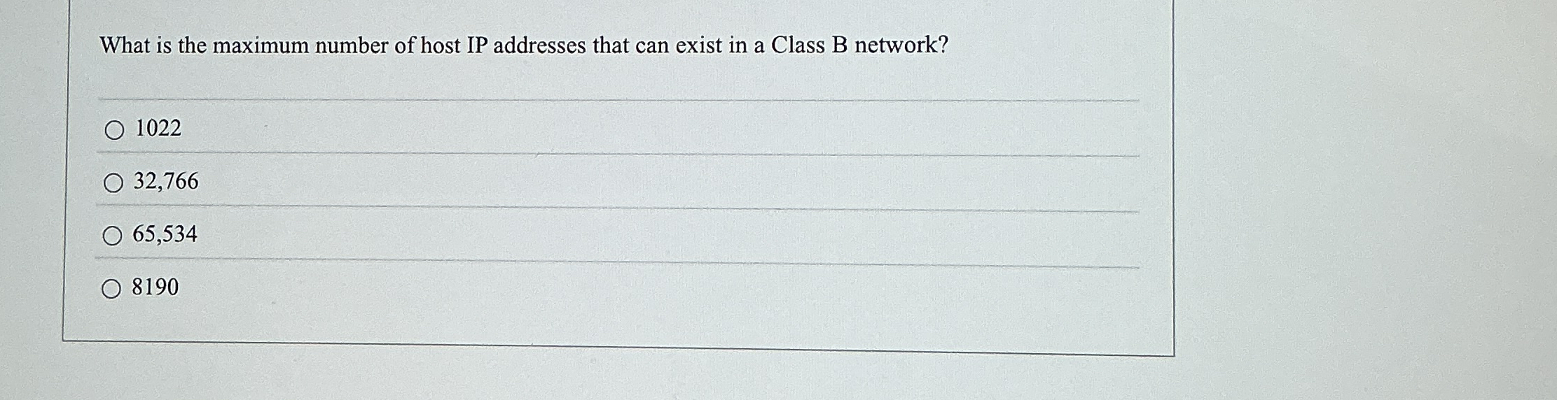 What is the maximum number of host IP addresses