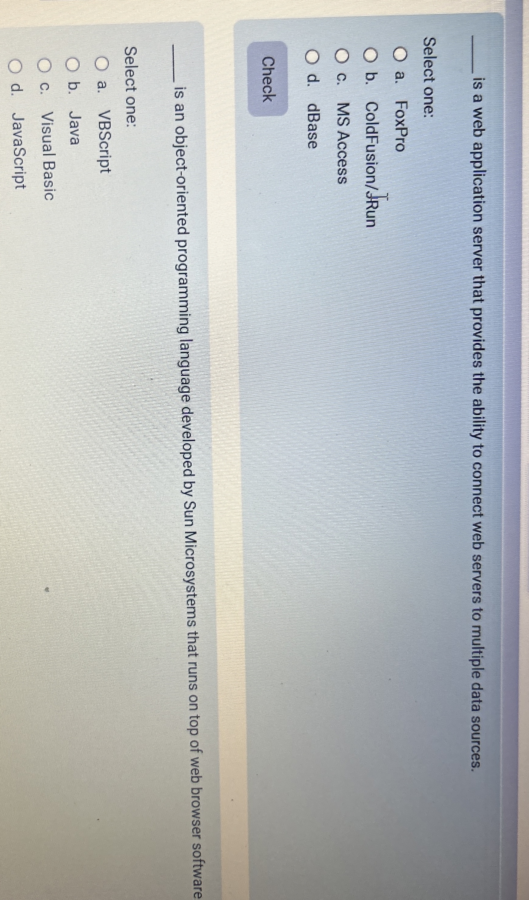 is a web application server that provides the