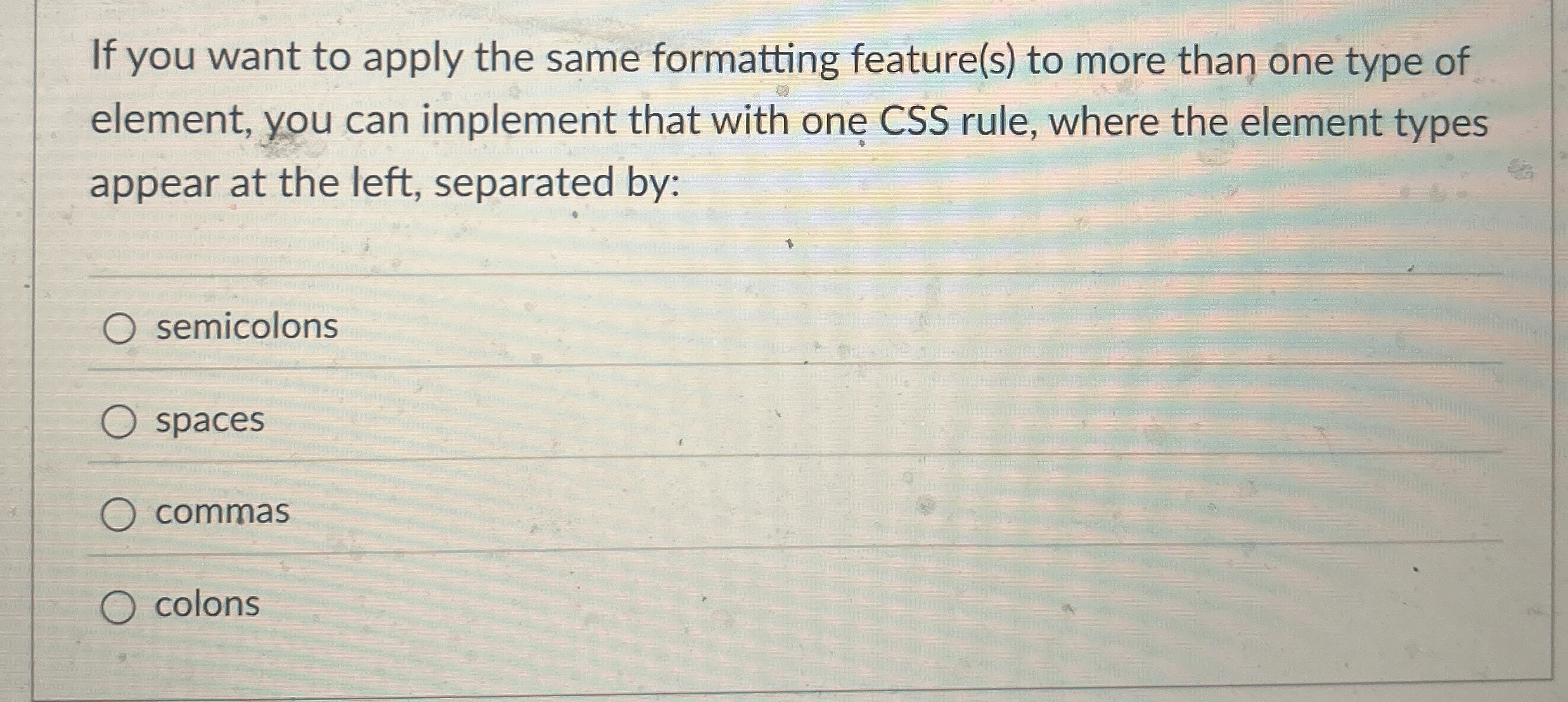 If you want to apply the same formatting feature