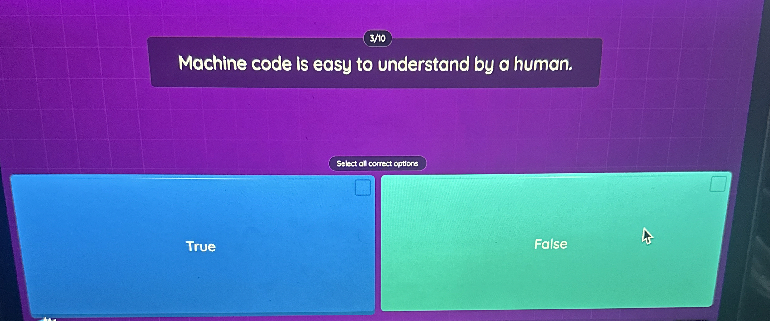 Machine code is easy to understand by a human.