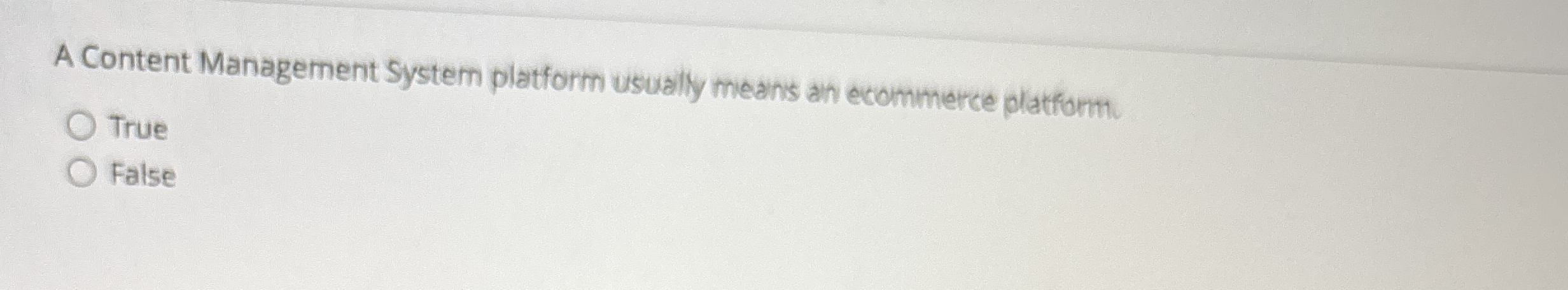 A Content Management System platform usually