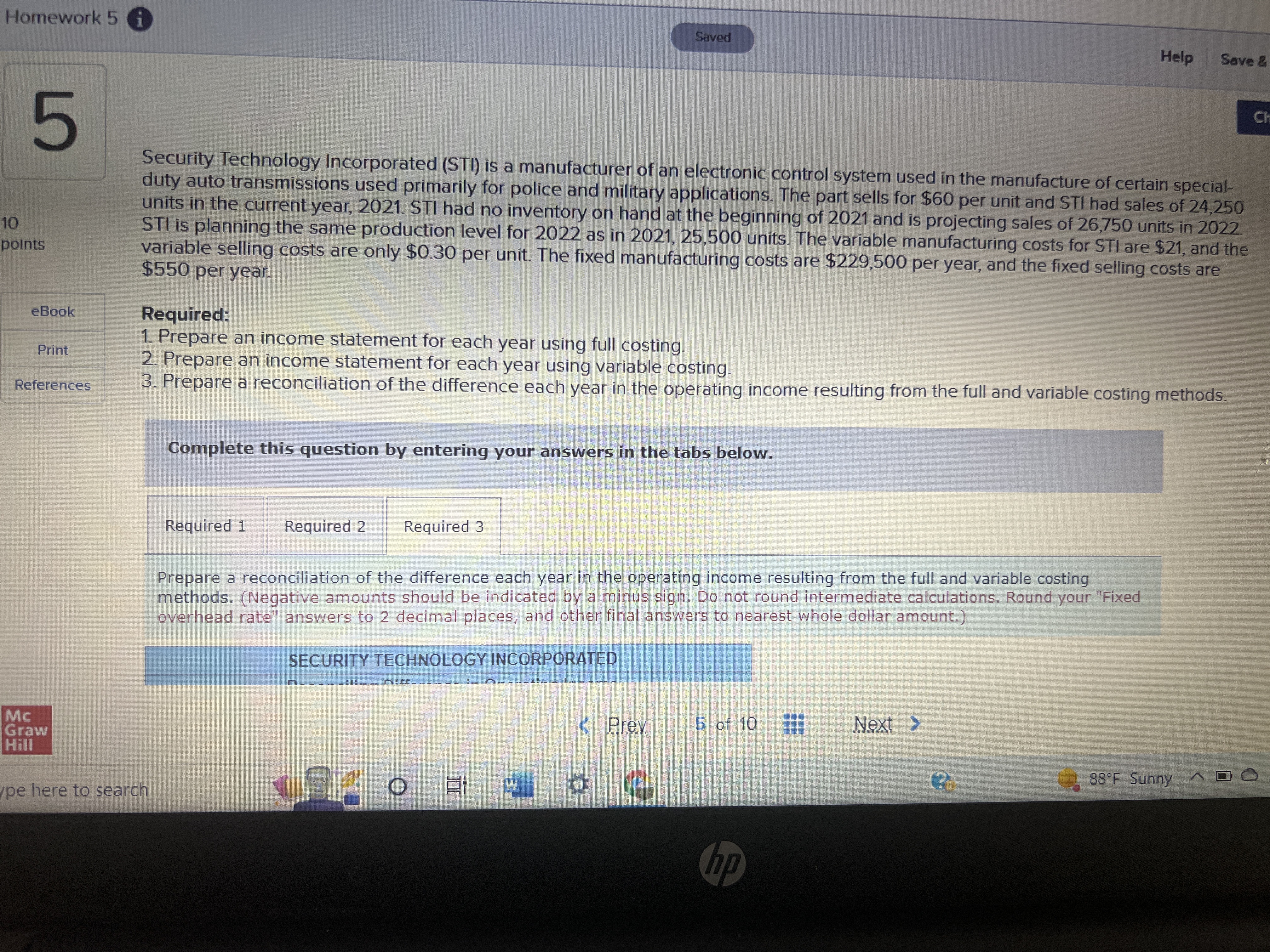 Homework 5 i Saved Help Save & 5 CH Security