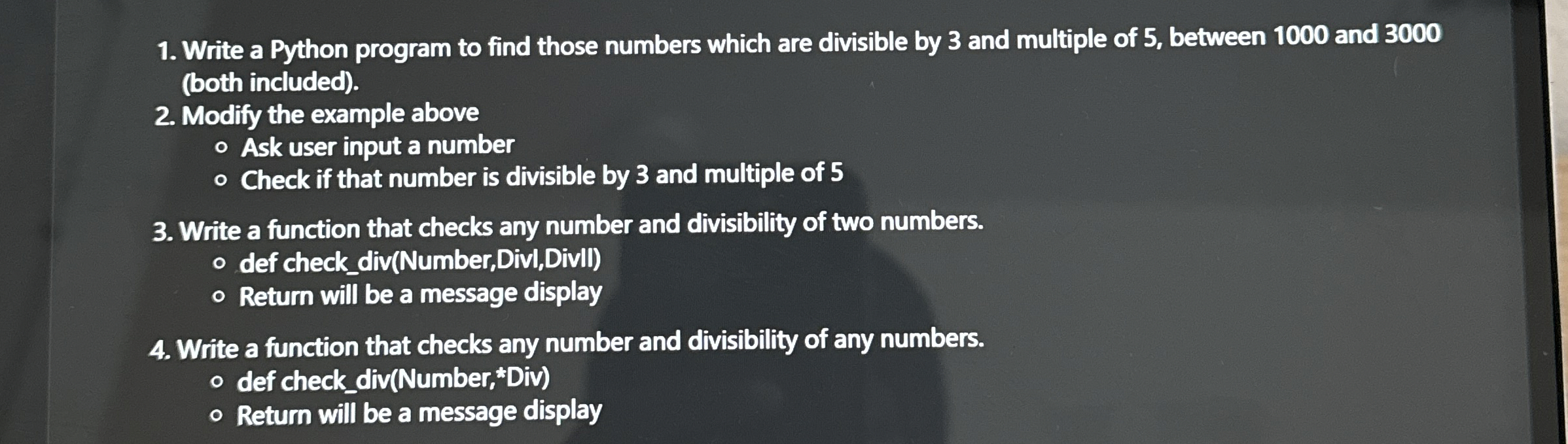 Write a Python program to find those numbers