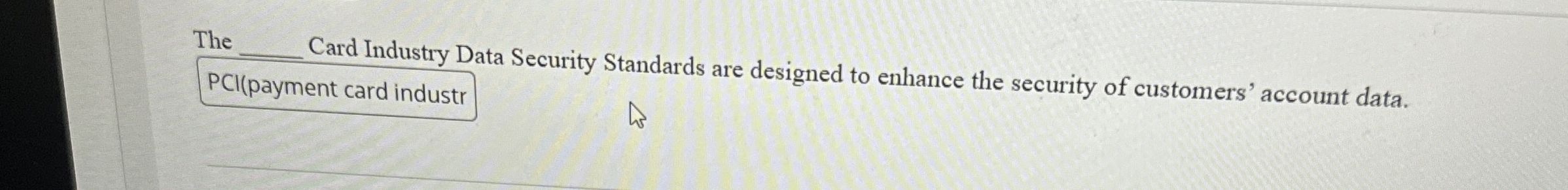 The Card Industry Data Security Standards are