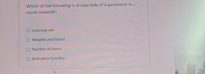 Which of the following is an example of a