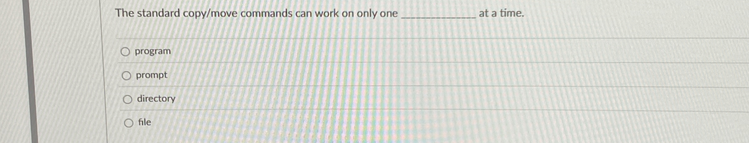 The standard copy / move commands can work on