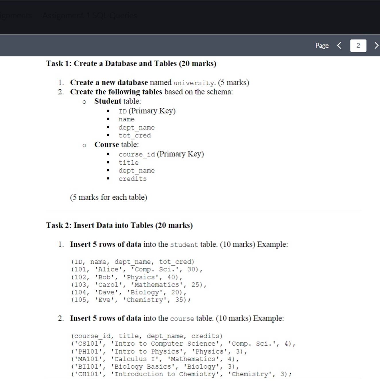 I need help with bonus tasks only! Nested