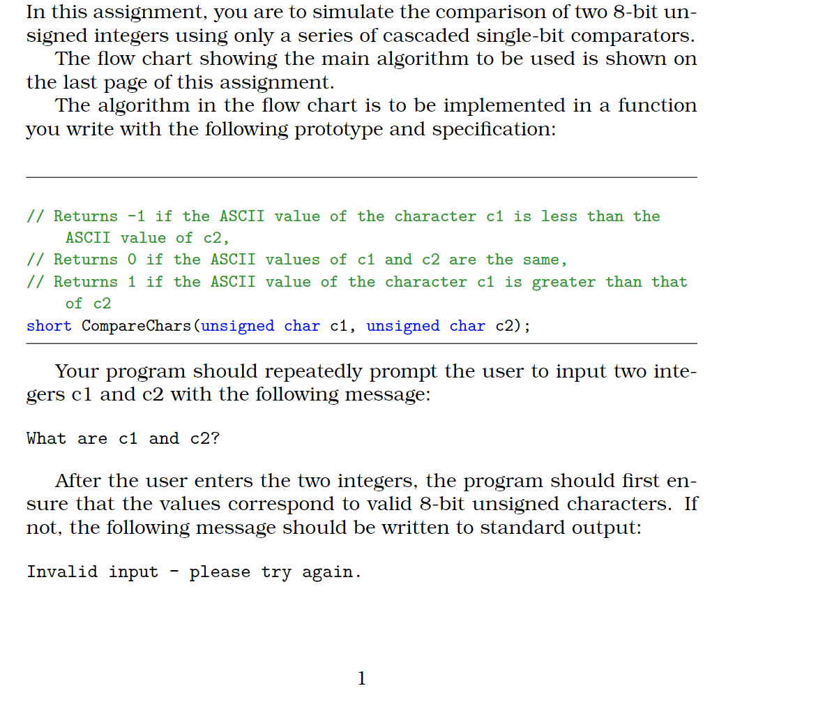 In this assignment, you are to simulate the