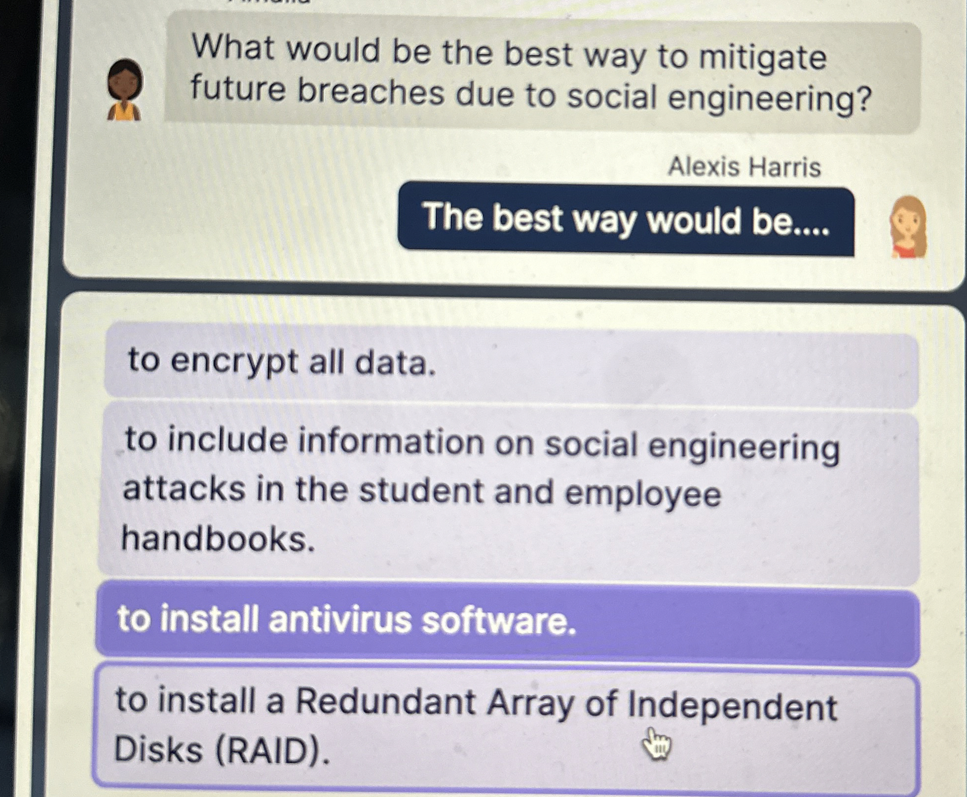 What would be the best way to mitigate future