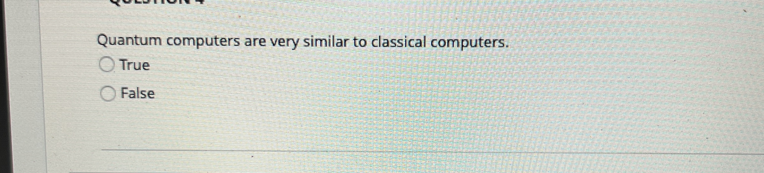 Quantum computers are very similar to classical