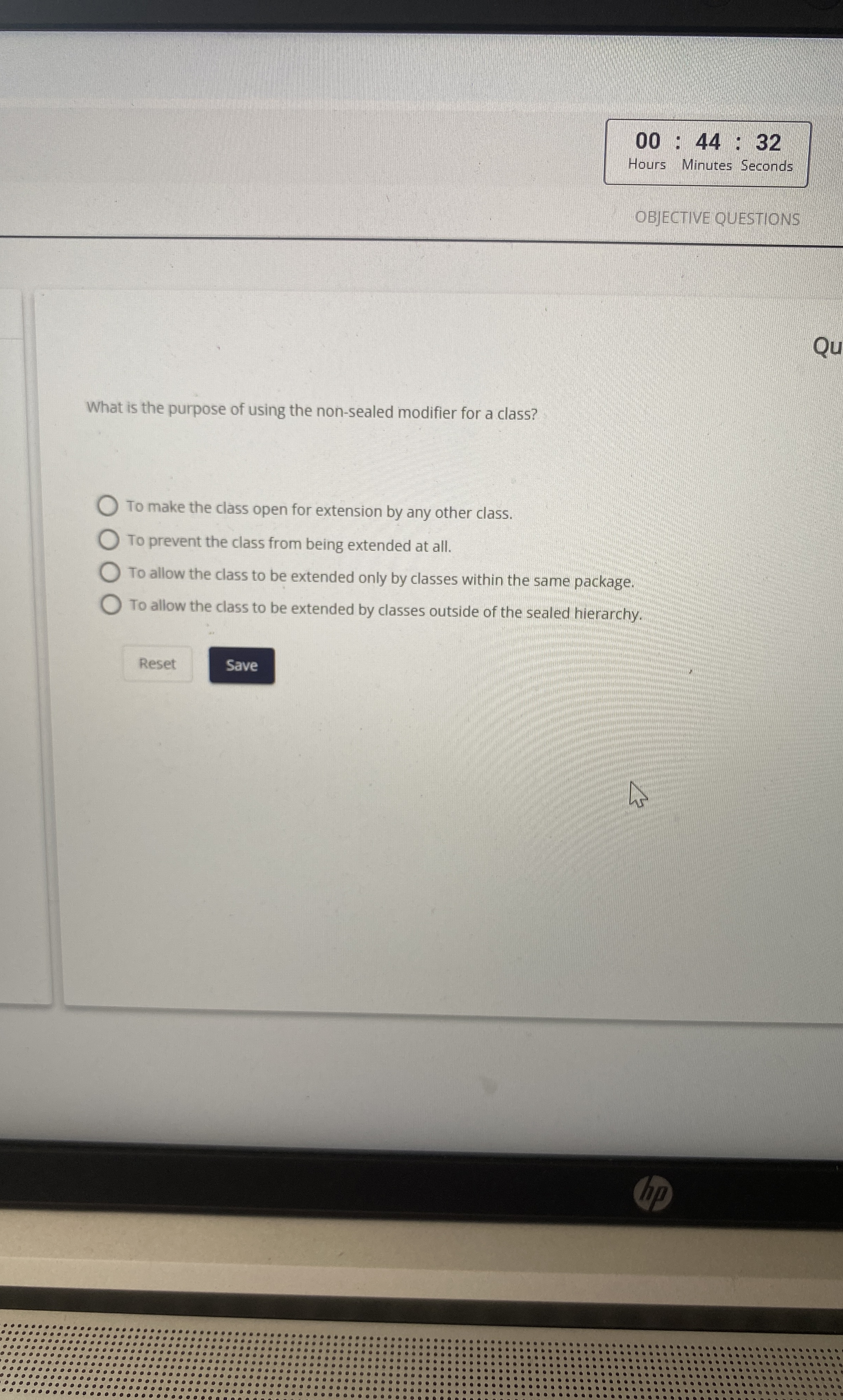 What is the purpose of using the non - sealed