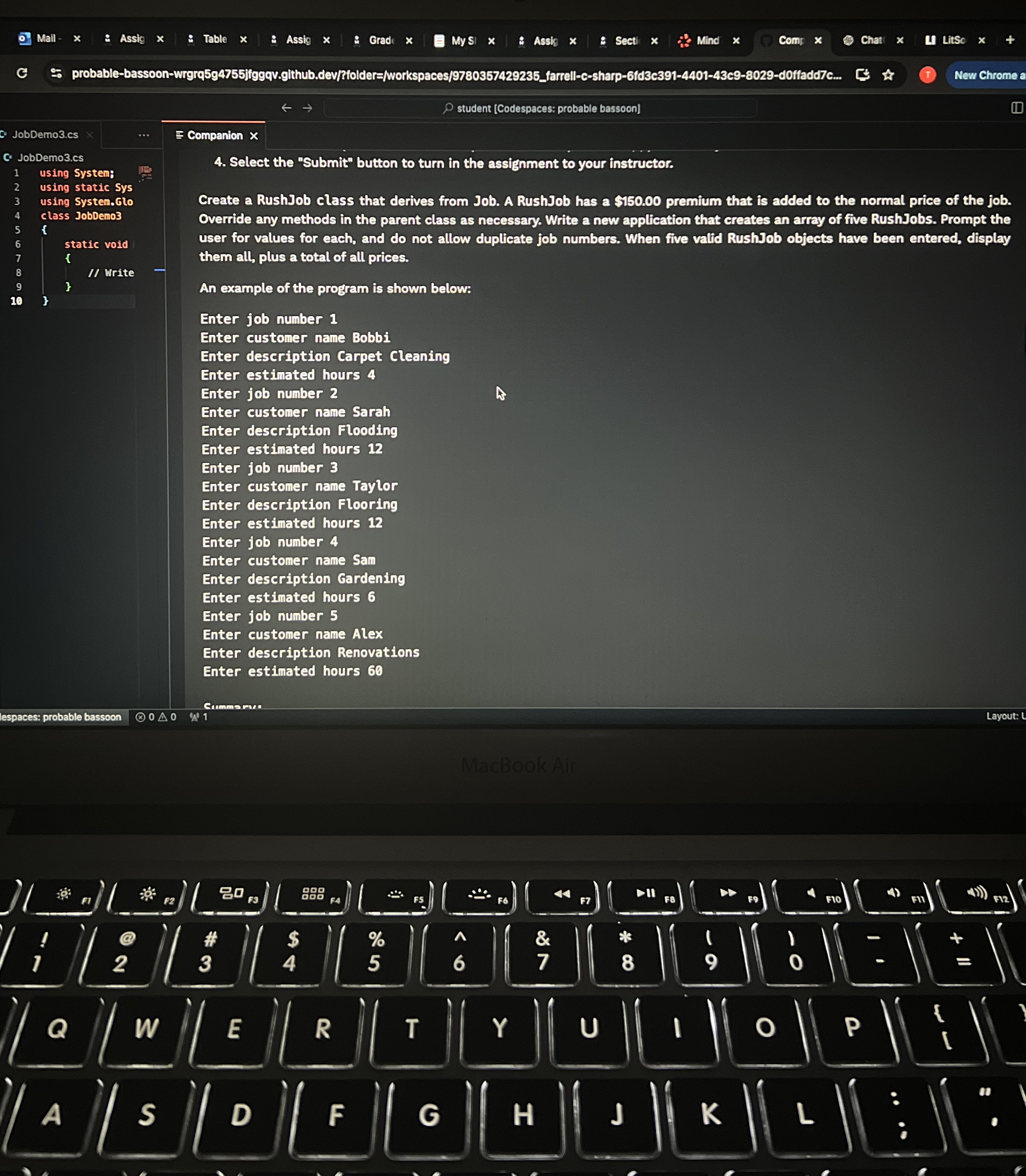 Mail Assig Table Assig Gradi My SI Assig Mind