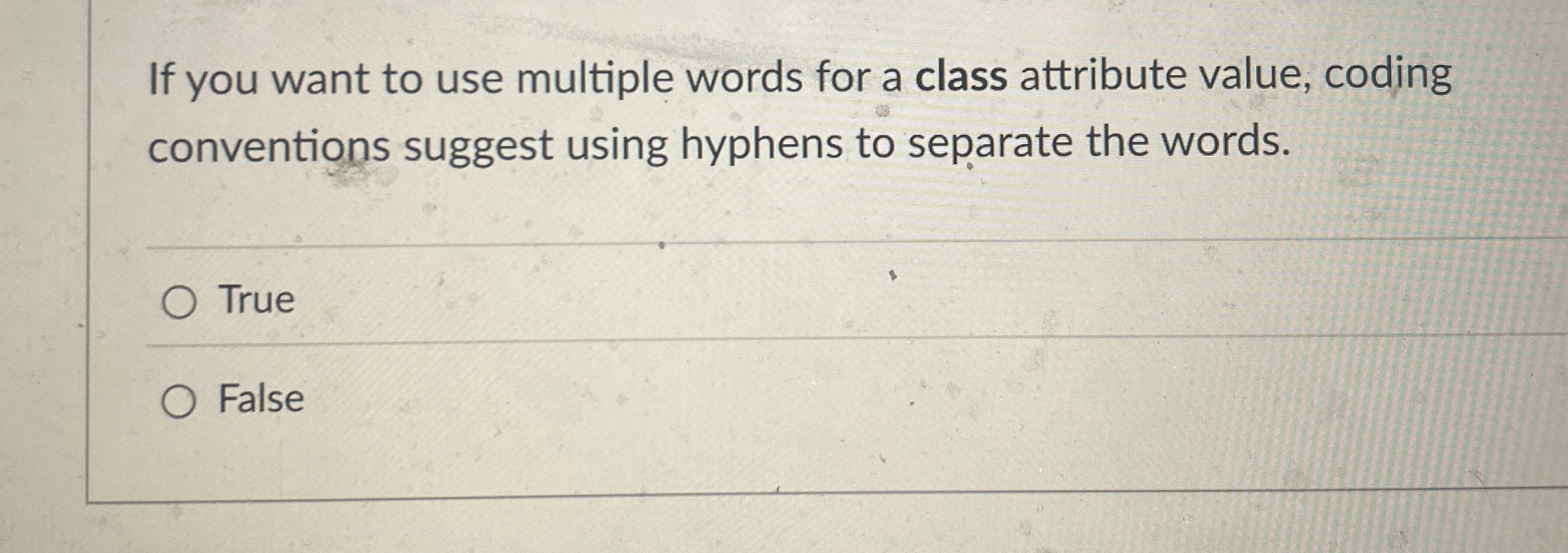 If you want to use multiple words for a class