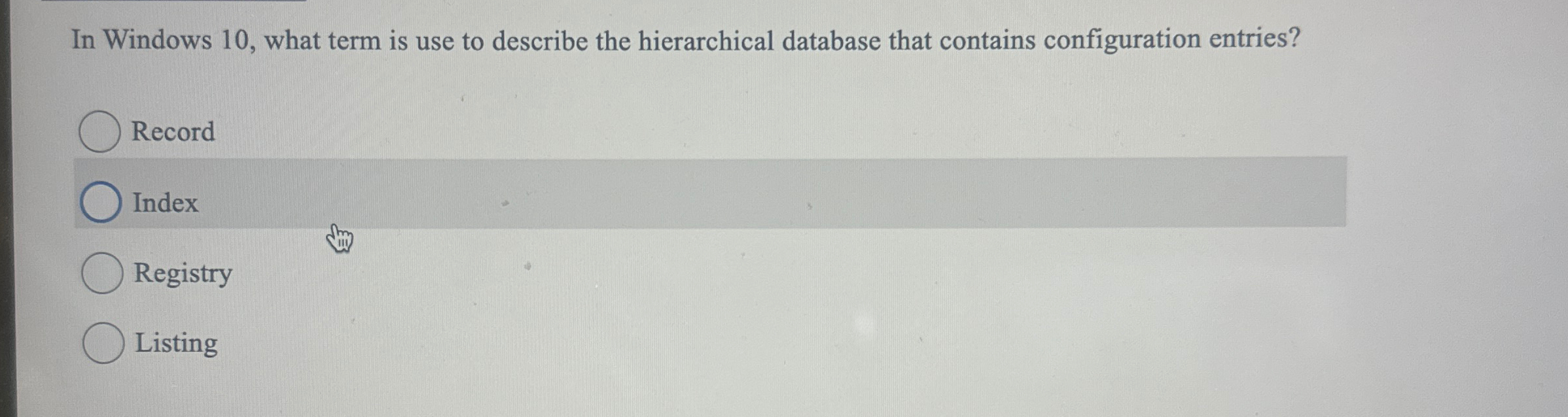 In Windows 1 0 , what term is use to describe the
