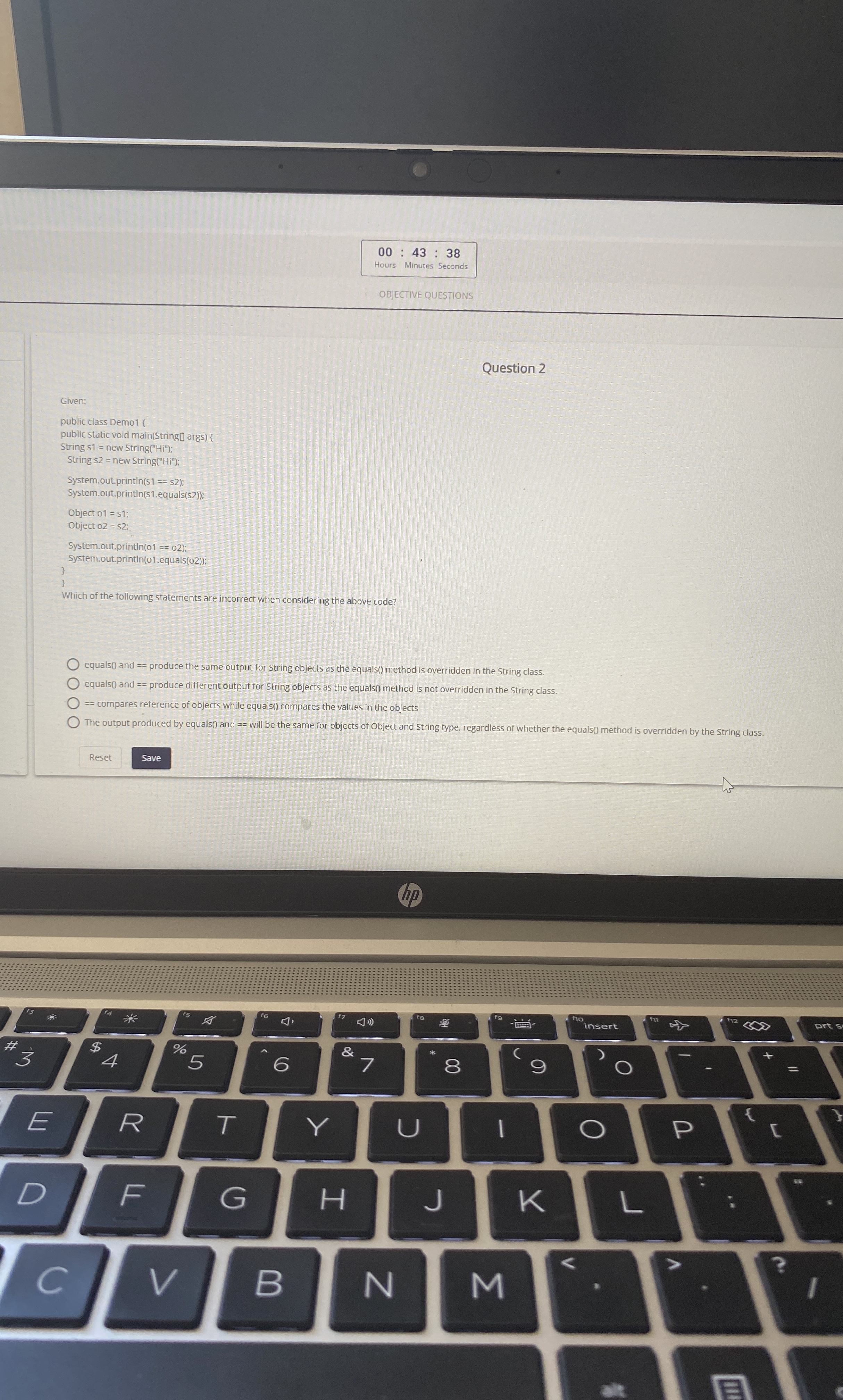 Given: public class Demo 1 1 public static void