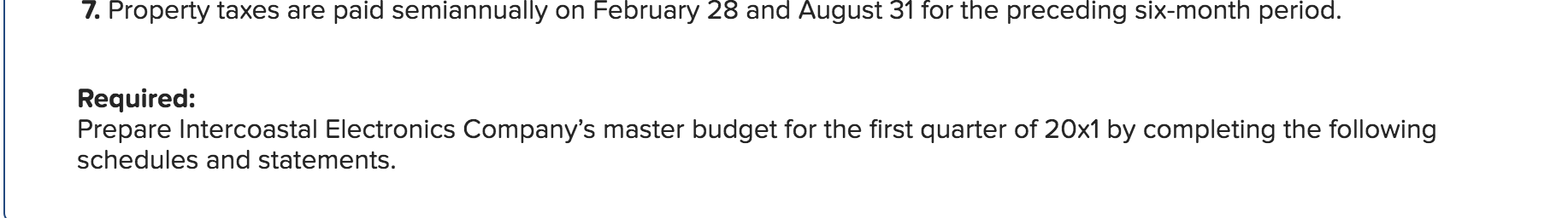 Required information [The following information