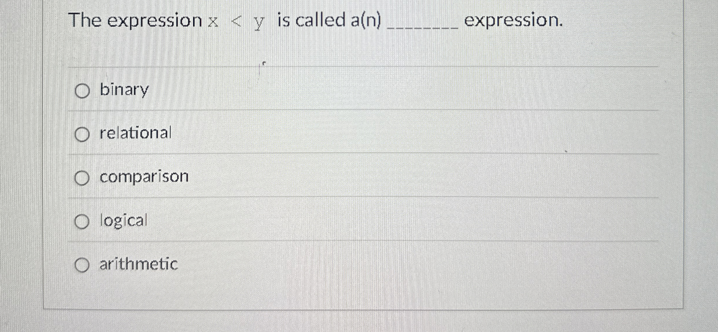 The expression a ( n ) x i s called a ( n )