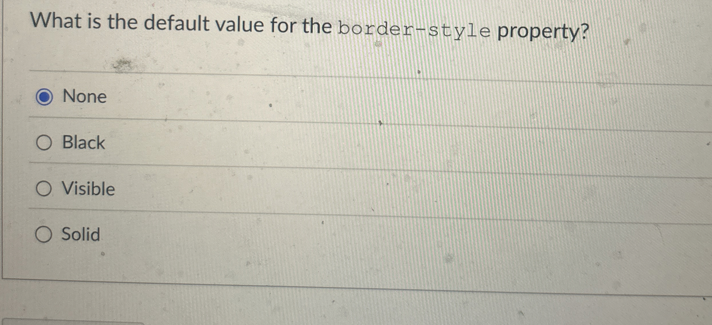 What is the default value for the border - style